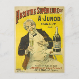 Postcard Absinthe Junod Postkarte