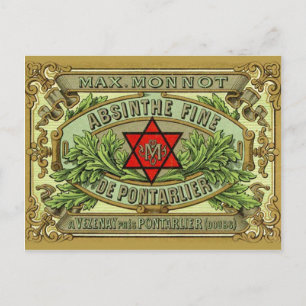 Postcard Absinthe Monnot Postkarte
