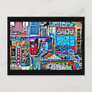 Postcard-Abstrakt/Misc-Graffiti-Galerie 6 Postkarte