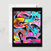 Postcard-Abstrakt/Misc-Graffiti-Galerie 7 Postkarte (Vorne/Hinten)