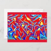 Postcard-Abstrakt/Misc-Graffiti Gallery 103 Postkarte (Vorne/Hinten)