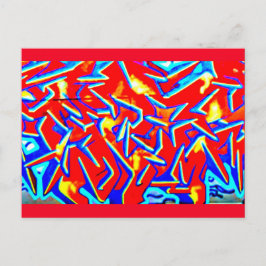 Postcard-Abstrakt/Misc-Graffiti Gallery 103 Postkarte