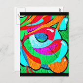 Postcard-Abstrakt/Misc-Graffiti Gallery 106 Postkarte (Vorne/Hinten)