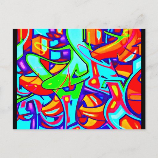 Postcard-Abstrakt/Misc-Graffiti Gallery 107 Postkarte (Vorderseite)