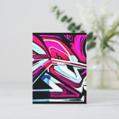 Postcard-Abstrakt/Misc-Graffiti Gallery 110 Postkarte (Stehend Vorderseite)