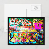 Postcard-Abstrakt/Misc-Graffiti Gallery 11 Postkarte (Vorne/Hinten)