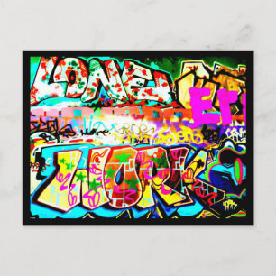 Postcard-Abstrakt/Misc-Graffiti Gallery 11 Postkarte