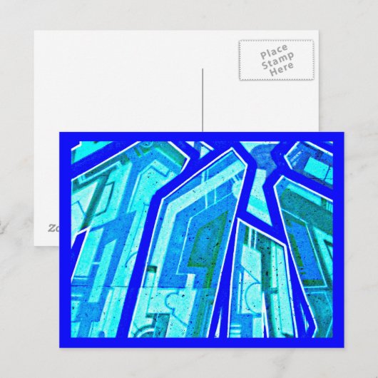 Postcard-Abstrakt/Misc-Graffiti Gallery 24 Postkarte (Vorne/Hinten)