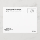 Postcard - ACE - Pendlerzug, Kalifornien Postkarte (Rückseite)