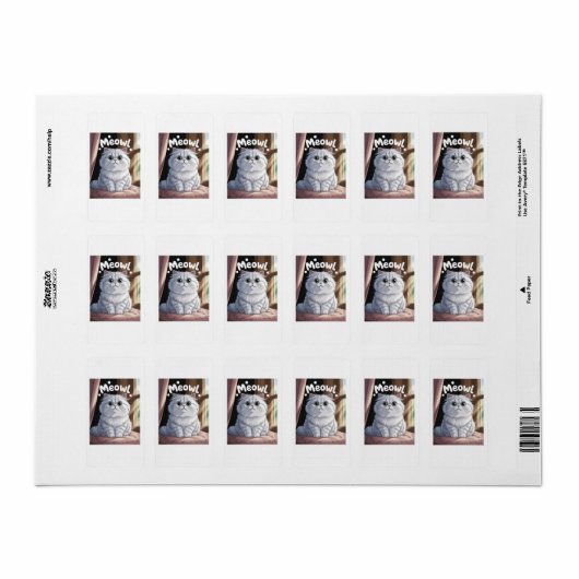 Postcard Adressaufkleber (Vorne)