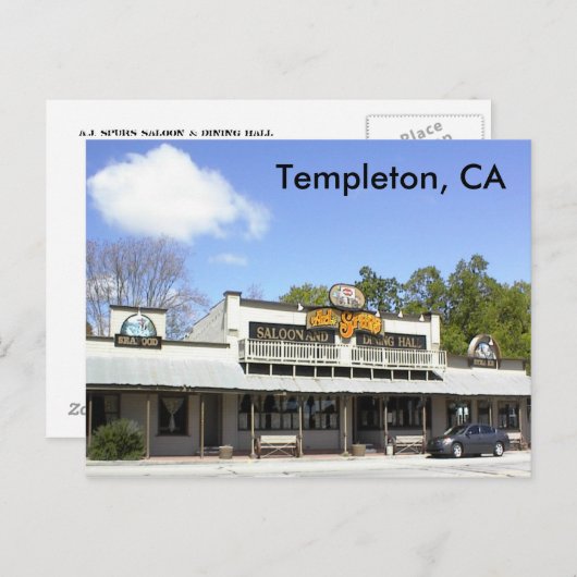 Postcard-AJ-Spurs, Templeton, CA Postkarte (Vorne/Hinten)