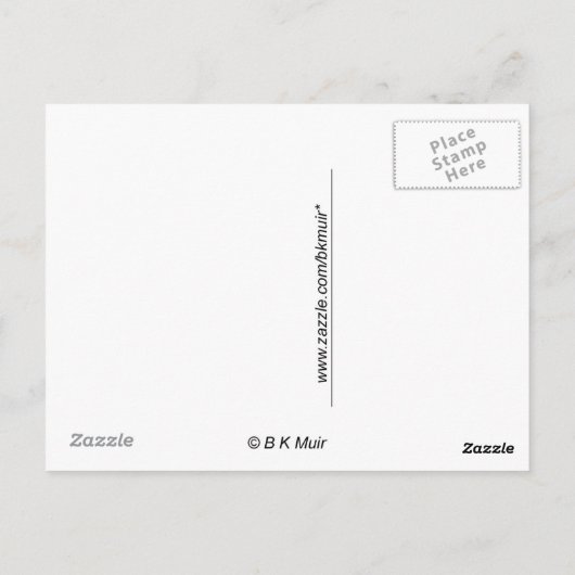 Postcard - Alpaca - Möchten Sie hier sein? Postkarte (Rückseite)