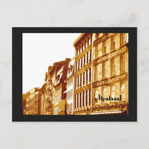 Postcard Altes Montreal Sepia Foto Postkarte