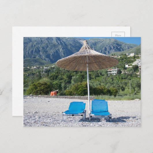 PostCard - Am Strand Postkarte (Vorne/Hinten)