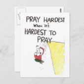 Postcard, animated with funny church sayings postkarte (Vorne/Hinten)