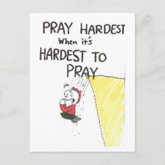 Postcard, animated with funny church sayings postkarte (Vorderseite)