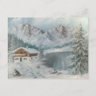 Postcard Ann Hayes Malerei Bayerischer Schneetraum Postkarte