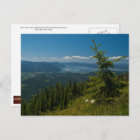 POSTCARD ~ Ansicht von Clark Fork von Scotchman Pe Postkarte (Vorne/Hinten)