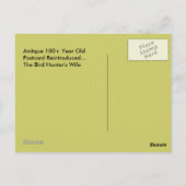 POSTCARD ANTIQUE-REINTRODUKTION EHEFRAU DES BIRD H POSTKARTE (Rückseite)