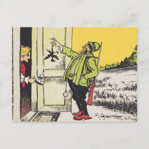 POSTCARD ANTIQUE-REINTRODUKTION EHEFRAU DES BIRD H POSTKARTE