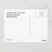 POSTCARD ANTIQUE REINTRODUKTION Snow Daze Play Postkarte (Rückseite)