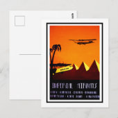Postcard - Art Deco Imperial Airways Postkarte (Vorne/Hinten)