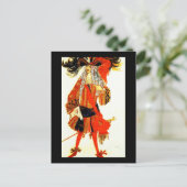 Postcard-Art der Mode-Bakst 18 Postkarte (Stehend Vorderseite)