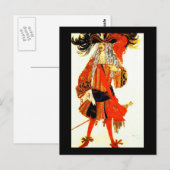 Postcard-Art der Mode-Bakst 18 Postkarte (Vorne/Hinten)