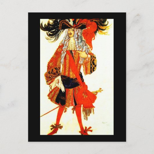 Postcard-Art der Mode-Bakst 18 Postkarte (Vorderseite)