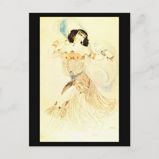 Postcard-Art der Mode-Bakst 25 Postkarte (Vorderseite)