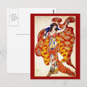 Postcard-Art der Mode-Bakst 31 Postkarte (Vorne/Hinten)