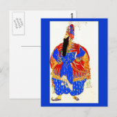 Postcard-Art der Mode-Bakst 35 Postkarte (Vorne/Hinten)
