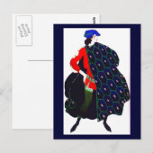 Postcard-Art des Mode-Baksts 19 Postkarte (Vorne/Hinten)