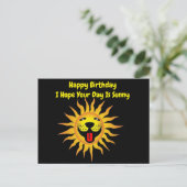 Postcard Baby Happy Birthday Sunshine Postkarte (Stehend Vorderseite)