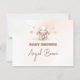 Postcard Baby Shower Bunny Postkarte