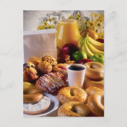 POSTCARD BAGEL BRUNCH POSTKARTE (Vorderseite)