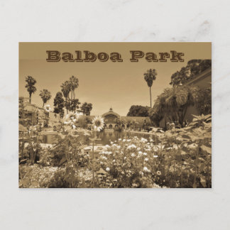 Postcard Balboa Park Sepia Tone Postkarte