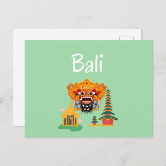 Postcard Bali Vibes Postkarte (Vorne/Hinten)