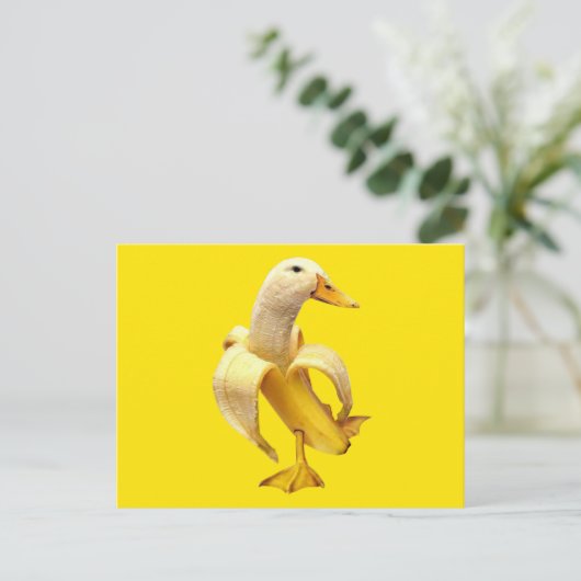 Postcard Banana Duck Meme Postkarte (Stehend Vorderseite)
