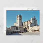 Postcard Basilica di Assisi, Umbrien Italien Postkarte (Vorne/Hinten)
