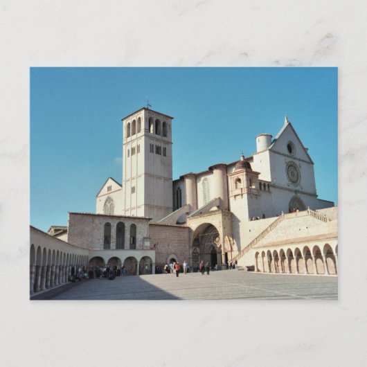 Postcard Basilica di Assisi, Umbrien Italien Postkarte (Vorderseite)
