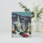 *POSTCARD Beautiful Painted Nostalgic Christmas  Postkarte (Stehend Vorderseite)