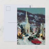 *POSTCARD Beautiful Painted Nostalgic Christmas  Postkarte (Vorne/Hinten)