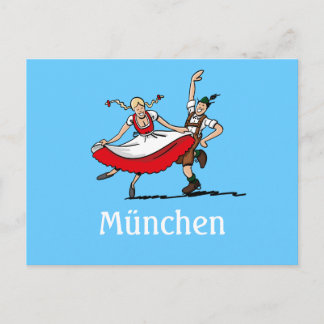 Postcard BEER FESTIVAL München Tanzcouch Postkarte