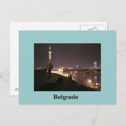 postcard Belgrad Monument Winner Postkarte (Vorne/Hinten)
