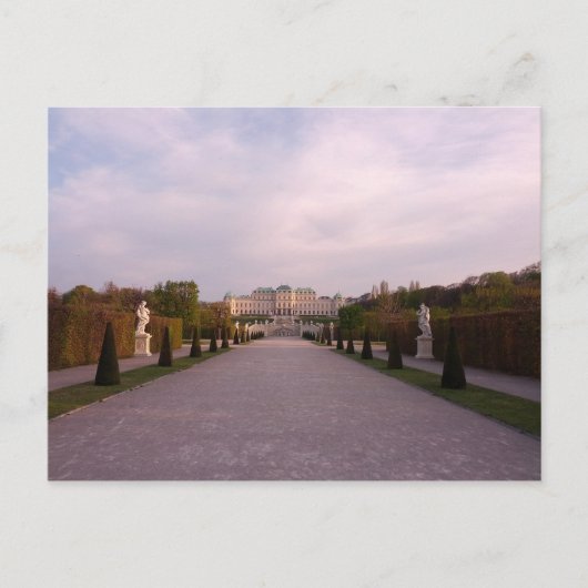 Postcard Belvedere Gardens Palace Vienna, Österrei Postkarte (Vorderseite)