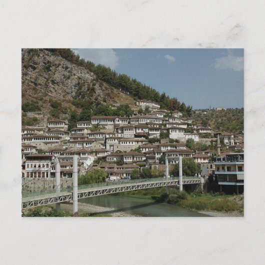 Postcard Berat bridge, Albanien Postkarte (Vorderseite)