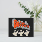 Postcard Boo Ghosts Postkarte (Stehend Vorderseite)