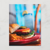 POSTCARD BURGER UND FRIS POSTKARTE (Vorderseite)