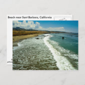 Postcard California beach SB Postkarte (Vorne/Hinten)